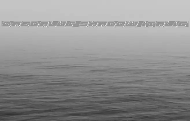 Daedalus Shadow Italic Fuentes examples