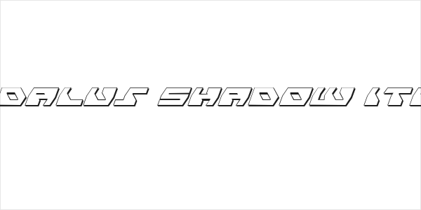 Daedalus Shadow Italic Logo