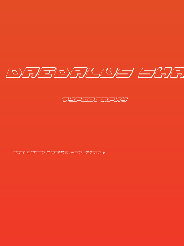 Daedalus Shadow Italic Poster