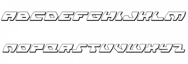 Daedalus Shadow Italic 字体 小写