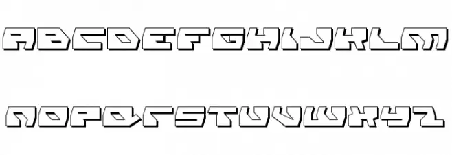 Daedalus Shadow フォント 大文字