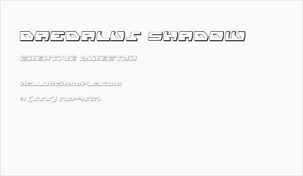 Daedalus Shadow Business Card
