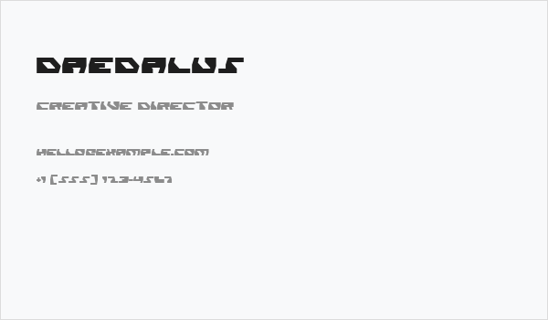 Daedalus Business Card