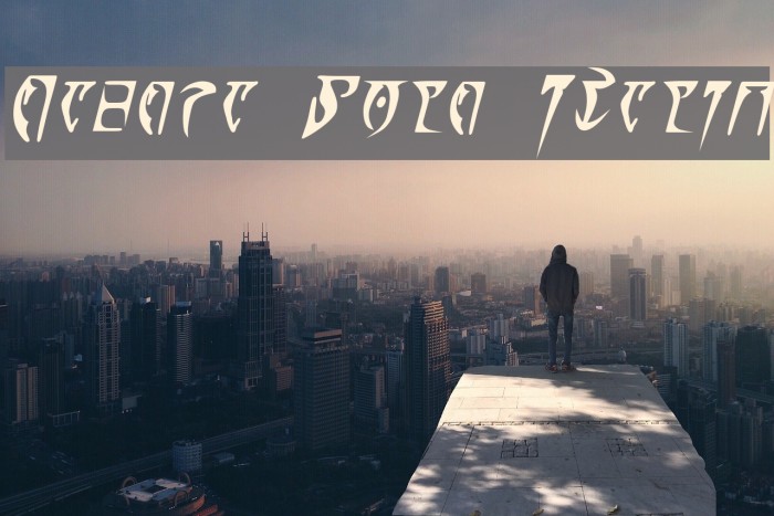 Daedra Bold Italic Font examples