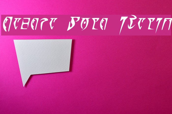 Daedra Bold Italic Font examples