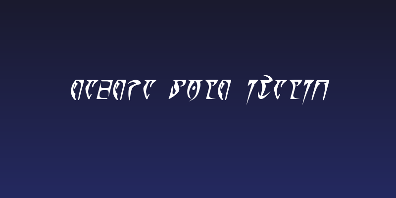 Daedra Bold Italic Social Header
