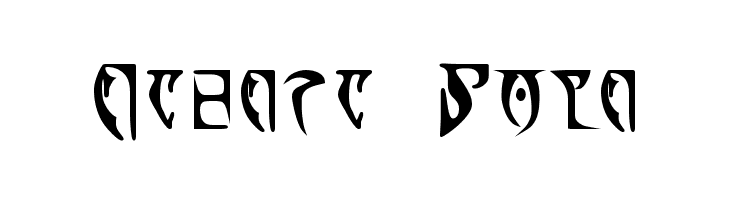 Daedric Runes Font - FFonts.net