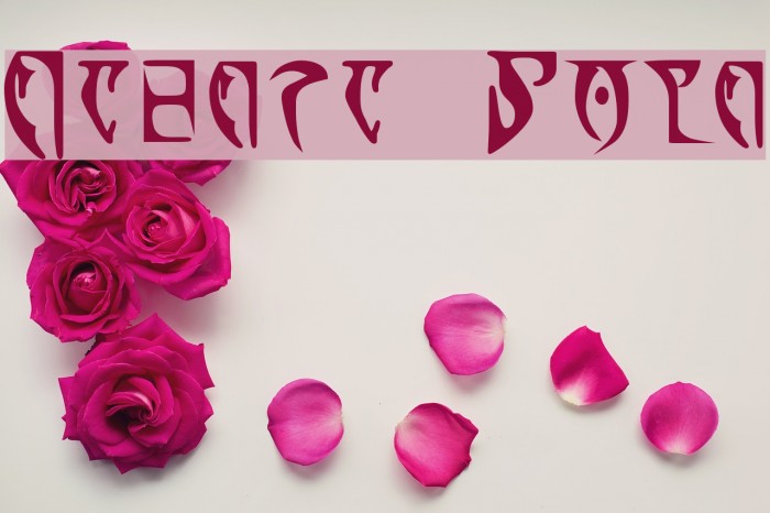 Daedra Bold Font examples