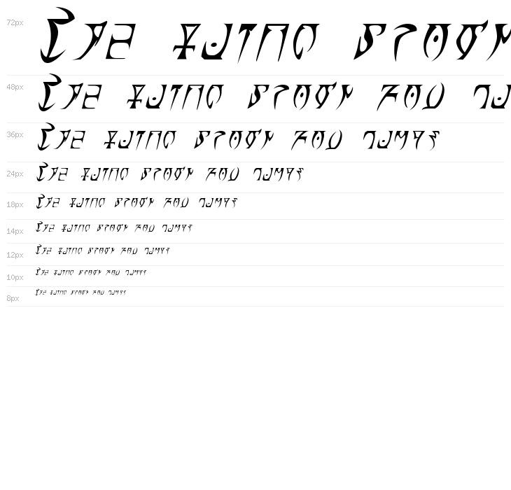 Daedra Italic Waterfall