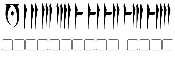 Daedra Font OTHER CHARS