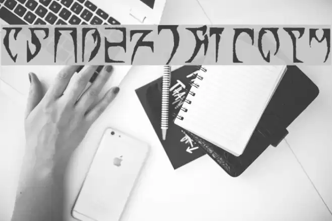 Daedric Runes Шрифта examples