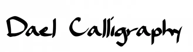 Dael Calligraphy  Скачать бесплатные шрифты