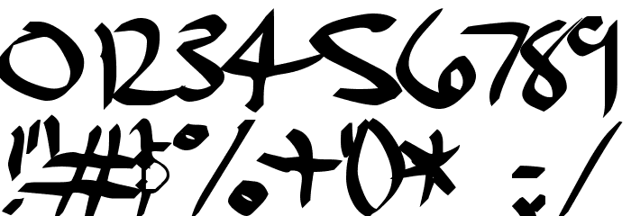 Dael Calligraphy Font OTHER CHARS