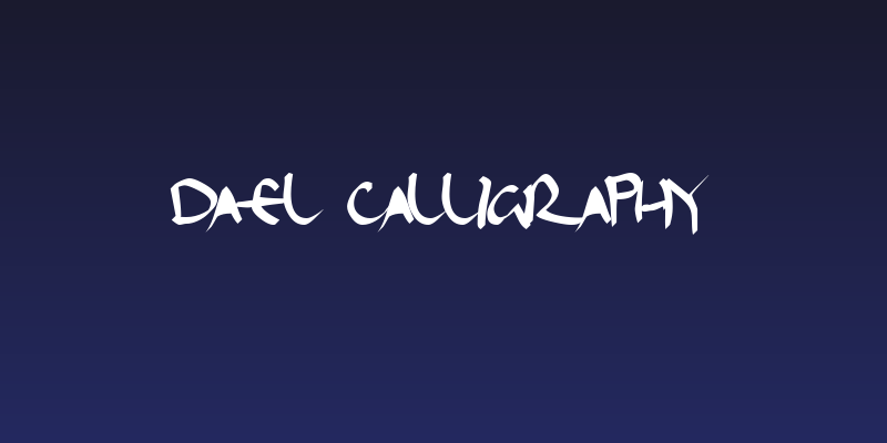 Dael Calligraphy Social Header