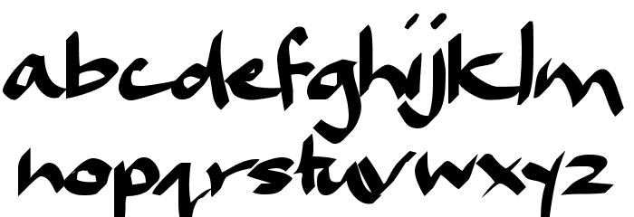 Dael Calligraphy Font LOWERCASE