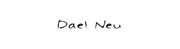 Dael Neu  font caratteri gratis