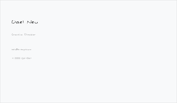 Dael Neu Business Card