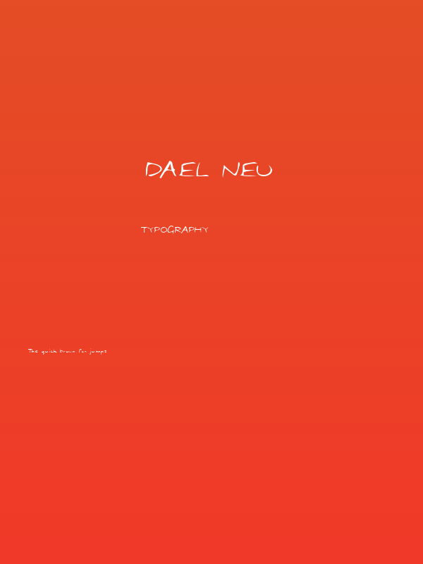 Dael Neu Poster