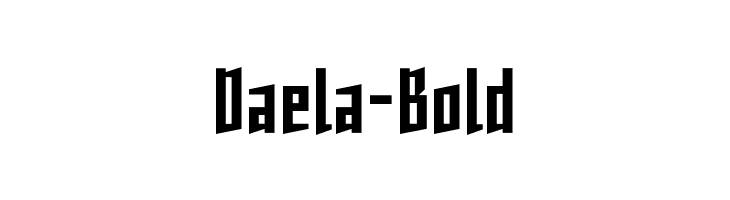 Daela-Bold  Скачать бесплатные шрифты