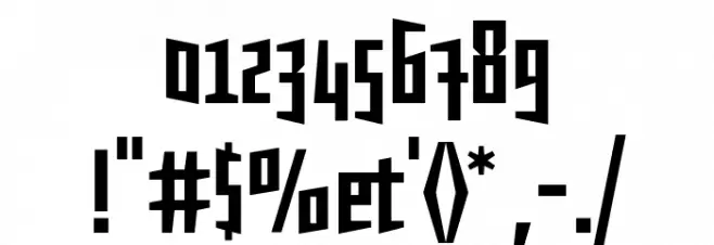 Daela-Bold Font OTHER CHARS