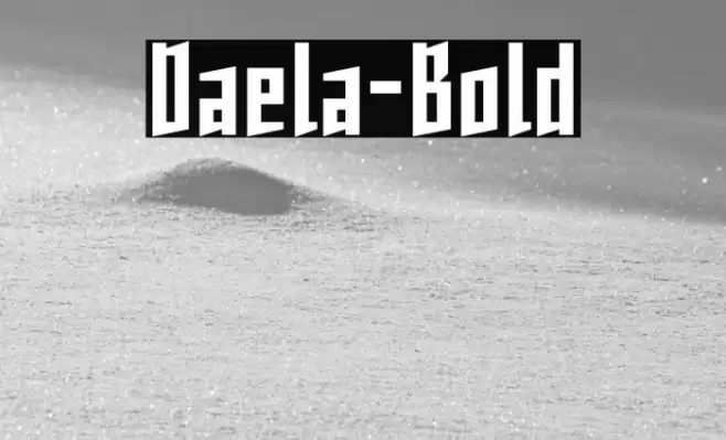 Daela-Bold Font examples