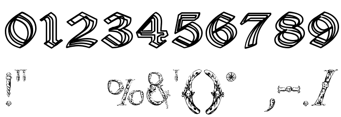 Daemonesque Font OTHER CHARS