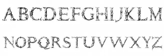 Daemonesque Schriftart Groß
