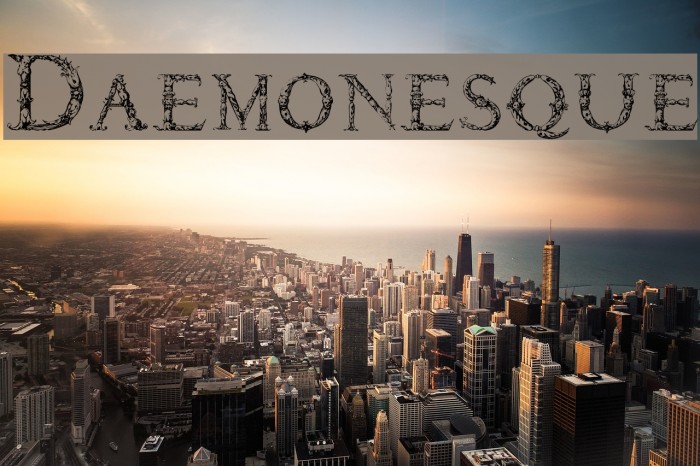 Daemonesque Font examples