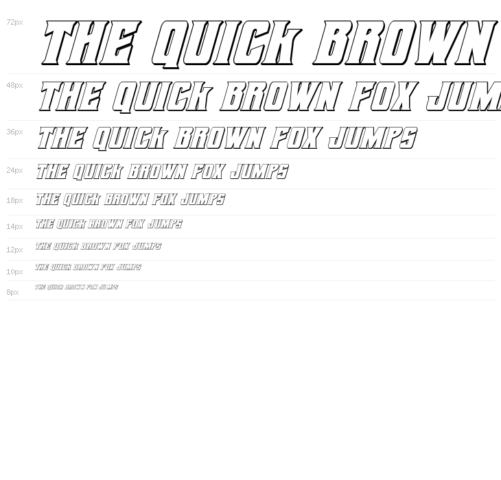 Daemonicus 3D Italic Waterfall