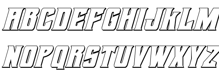 Daemonicus 3D Italic Font LOWERCASE