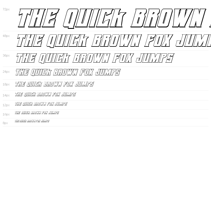 Daemonicus 3D Italic Waterfall