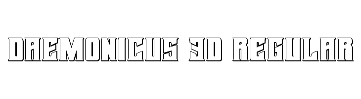 Daemonicus 3D Regular Font