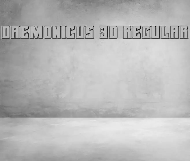 Daemonicus 3D Regular Example 2