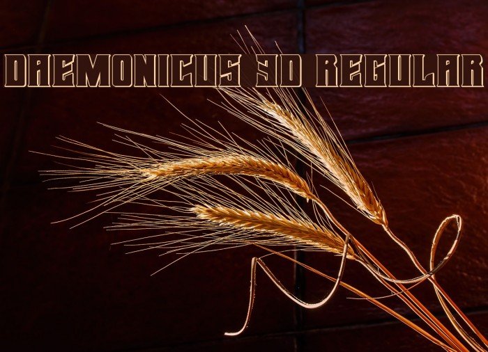 Daemonicus 3D Regular Font examples