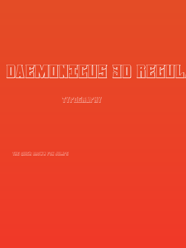 Daemonicus 3D Regular Poster