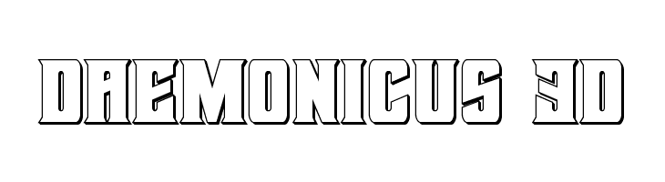Daemonicus 3D Font