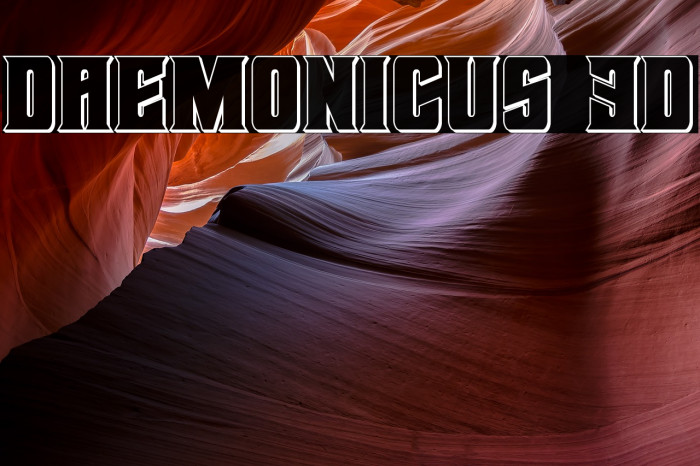 Daemonicus 3D Font examples