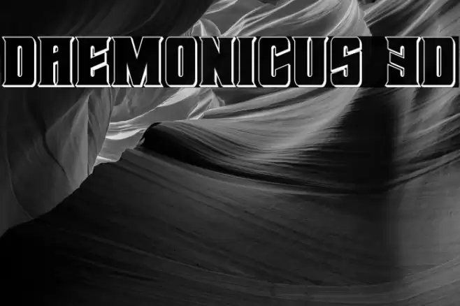 Daemonicus 3D Font examples