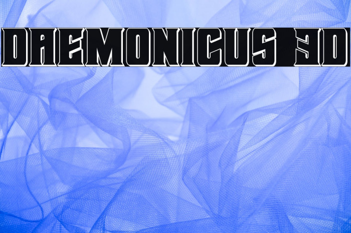 Daemonicus 3D Font examples