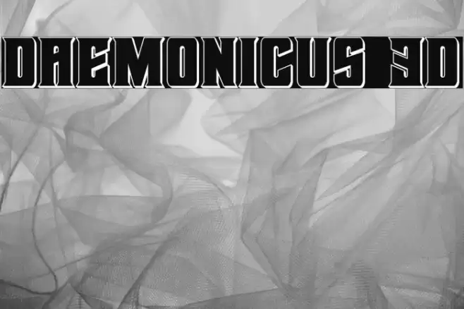 Daemonicus 3D Font examples
