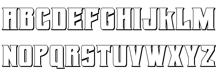 Daemonicus 3D Font LOWERCASE