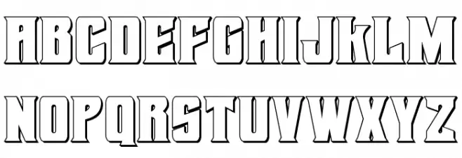 Daemonicus 3D Font LOWERCASE