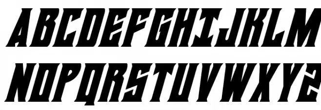 Daemonicus Condensed Italic Polices MAJUSCULES
