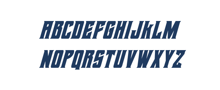Daemonicus Condensed Italic Lowercase