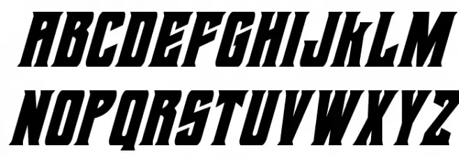 Daemonicus Condensed Italic フォント 小文字
