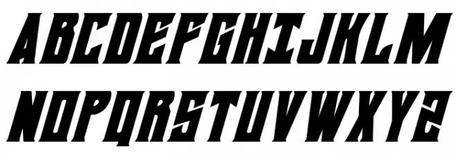 Daemonicus Condensed Italic Schriftart Groß