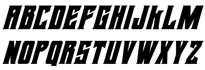Daemonicus Condensed Italic Font LOWERCASE