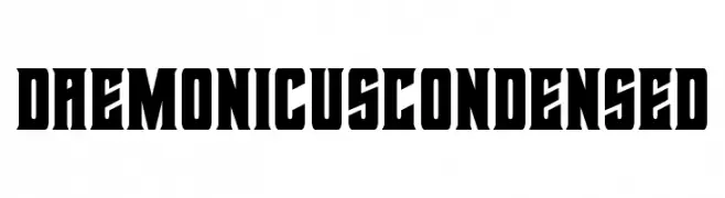Daemonicus Condensed  Fuentes Gratis Descargar