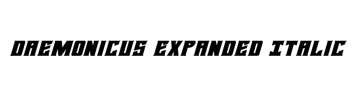 Daemonicus Expanded Italic Font