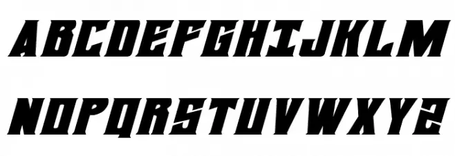 Daemonicus Expanded Italic Font UPPERCASE